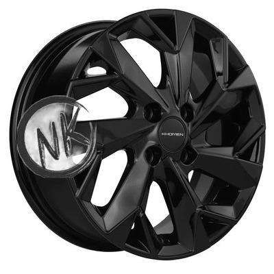 Khomen Wheels 5,5×14/4×100 ET45 D56,1 KHW1402 (Honda Civic) Black