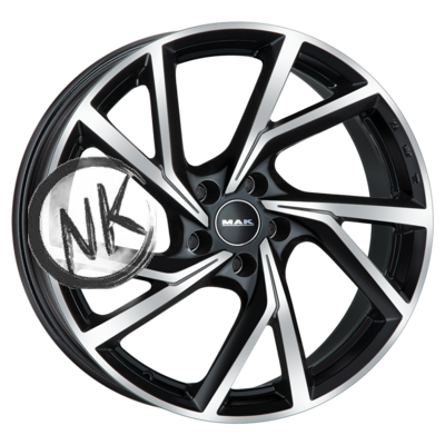 MAK 7×17/5×114,3 ET35 D76 Kassel Black mirror