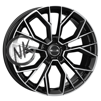 MAK 8×18/5×112 ET30 D76 Stilo Black mirror