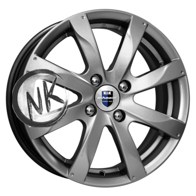 K&K 6×15/4×100 ET39 D56,6 Джемини-оригинал (КС617) Дарк платинум