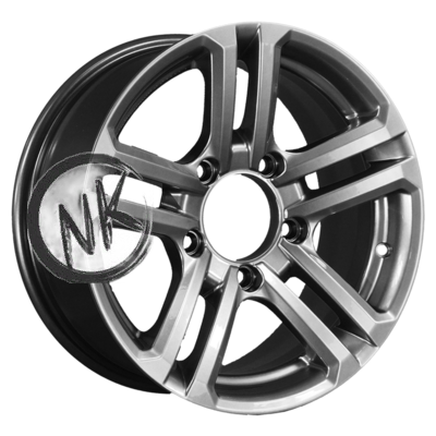 K&K 7×16/5×139,7 ET5 D98 Палладика (КС591М) Дарк платинум