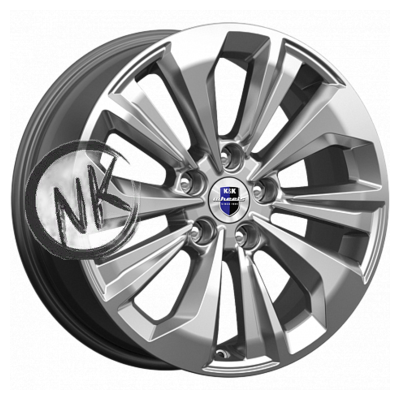 K&K 7×17/5×114,3 ET45 D67,1 Авиор (КС936) Дарк платинум брайт