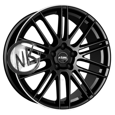 Rial 9,5×21/5×112 ET22 D66,5 KiboX Diamant black lip polished
