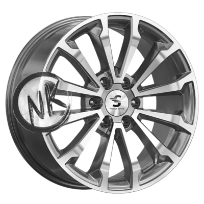 Premium Series 8,5×20/6×139,7 ET33 D75,1 КР006 (Haval H9) Diamond Gloss Graphite (78878)