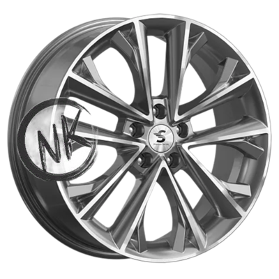 Premium Series 7×18/5×112 ET45 D57,1 КР012 (Karoq/Taos) Diamond Gloss Graphite