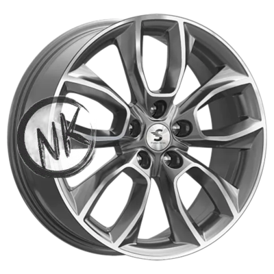 Premium Series 7×18/5×112 ET43 D57,1 КР001 (Kodiaq) Diamond Gloss Graphite