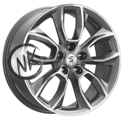 Premium Series 7×18/5×114,3 ET38 D67,1 КР001 (Outlander) Diamond Gloss Graphite