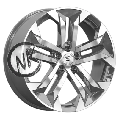 Premium Series 7,5×19/5×108 ET46 D63,35 КР015 (Geely Tugella) Diamond Gloss Graphite