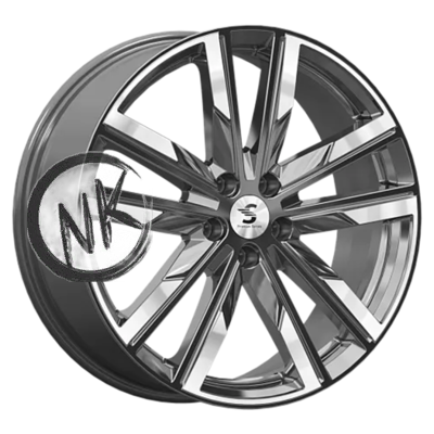 Premium Series 8×20/5×114,3 ET45 D66,1 КР014 (Murano) Diamond Gloss Graphite