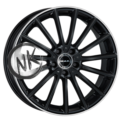 MAK 8×18/5×112 ET33 D66,6 Komet Gloss Black Mirror Ring