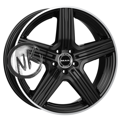 MAK 8×18/5×112 ET40 D66,6 Lewis Gloss Black Mirror Ring