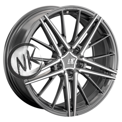 LS FlowForming 8,5×20/5×114,3 ET30 D60,1 RC76 GMF (конус, Колпак+лого)