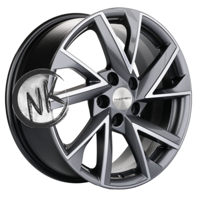 Khomen Wheels 7×17/5×108 ET40 D54,1 KHW1714 (Jac/Москвич 3) Gray-FP