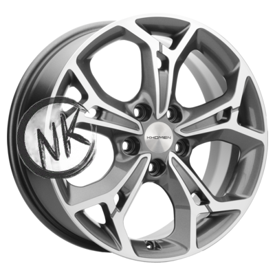Khomen Wheels 7×17/5×114,3 ET37 D66,5 KHW1702 (Jolion) Gray-FP