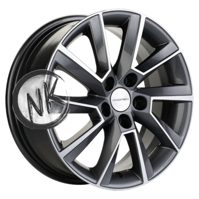 Khomen Wheels 6×16/5×100 ET38 D57,1 KHW1604 (Kamiq/Rapid/Scala) Gray-FP