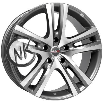 MAK 9,5×20/5×150 ET53 D110,2 Aria Gunmetal Mirror Face