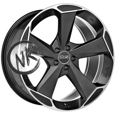 OZ 9,5×20/5×112 ET52 D79 Aspen HLT Matt Black + Diamond Cut
