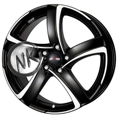 Alutec 7,5×17/5×100 ET35 D63,3 Shark Racing black front polished