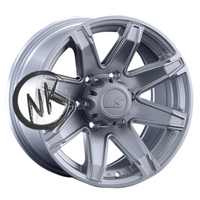 LS 8×16/6×139,7 ET10 D106,1 763 Sil (конус, Колпак+лого)