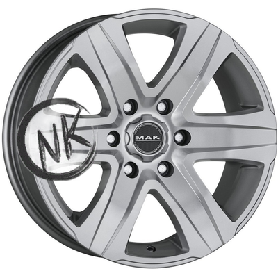MAK 8×18/6×130 ET53 D84,1 Stone 6 Silver