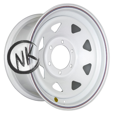 Off-Road Wheels 8×16/6×139,7 ET10 D110 Тойота Ниссан (треуг. мелкий) Белый (с увелич.полкой под суппорт)