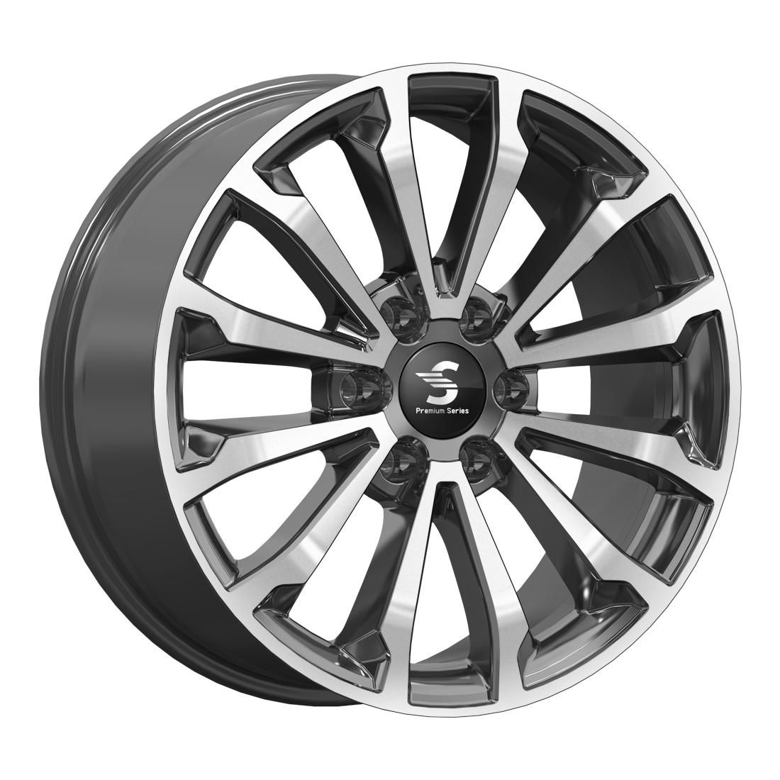 СКАД Premium  КР006 (20 Chevrolet Tahoe IV)  8,5R20 6*139,7 ET27  d77,9  Diamond gloss graphite  [79994]  Fb max 1015 kg
