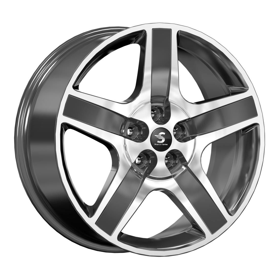 СКАД Premium  КР008 (20Li L7/Li L8)  8,5R20 5*120 ET45,5  d62,5  Diamond gloss graphite  [83331]  Fb max 975 kg