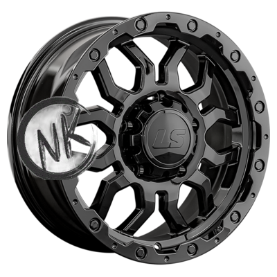 LS 8×17/5×150 ET45 D110,1 1285 BK (конус, Колпак+лого)