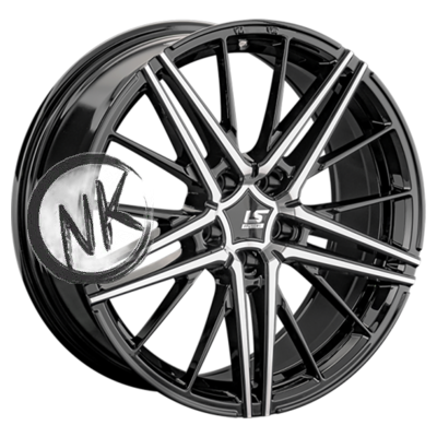 LS FlowForming 8×20/5×120 ET40 D72,6 RC76 BKF (конус, Колпак+лого)