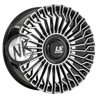 LS FlowForming 8,5×20/6×139,7 ET36 D100,1 RC99 BKF (конус, Колпак+лого)