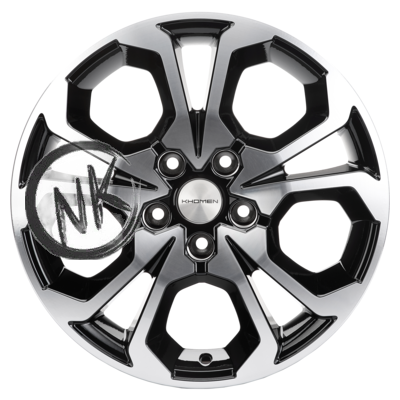 Khomen Wheels 6,5×17/5×114,3 ET50 D67,1 KHW1711 (Ceed) Black-FP