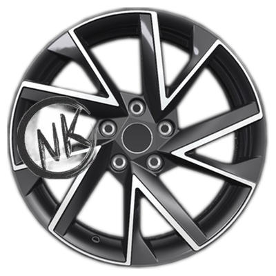 Khomen Wheels 7×17/5×108 ET50 D63,3 KHW1714 (Kuga/Focus) Black-FP