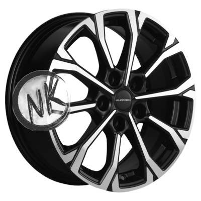 Khomen Wheels 6,5×16/5×112 ET46 D57,1 KHW1605 (Octavia A5/Golf/Jetta) Black-FP