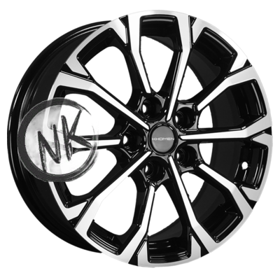 Khomen Wheels 6,5×16/5×114,3 ET45 D60,1 KHW1605 (Toyota/Suzuki) Black-FP