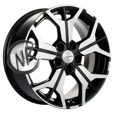 Khomen Wheels 7×17/5×114,3 ET53 D67,1 KHW1715 (Ceed) Black-FP