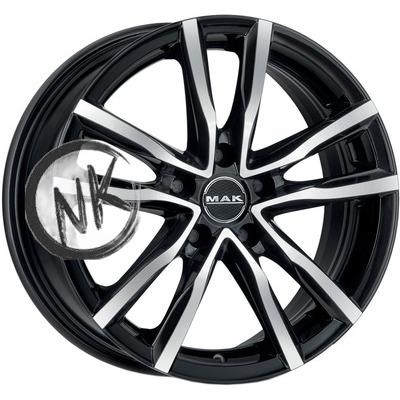 MAK 7×17/5×112 ET42 D76 Milano Black mirror
