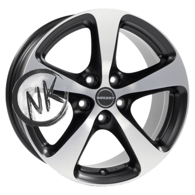 Borbet 7×16/5×115 ET40 D70,1 CC Black Polished Glossy