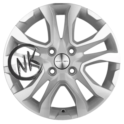 Khomen Wheels 6×15/4×100 ET46 D54,1 KHW1503 (Rio/Solaris) F-Silver-FP