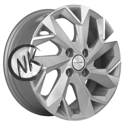 Khomen Wheels 5,5×14/4×100 ET43 D67,1 KHW1402 (Solaris/Logan/Rio) F-Silver-FP