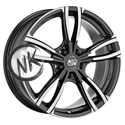 MSW 7,5×17/5×112 ET35 D73 73 Gloss Dark Grey Full Polished
