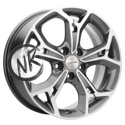 Khomen Wheels 7×17/5×114,3 ET48 D67,1 KHW1702 (Kia K5) Gray-FP
