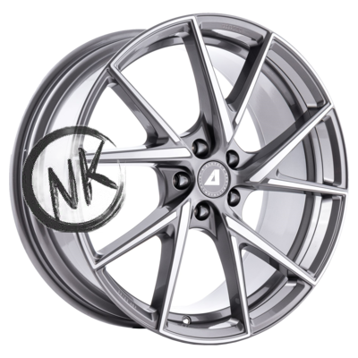 Alutec 8,5×18/5×112 ET40 D70,1 ADX.01 Metallic Platinum Front Polished