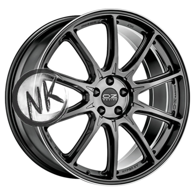 OZ 9×20/5×112 ET30 D79 Hyper XT HLT Star Graphite Diamond Lip