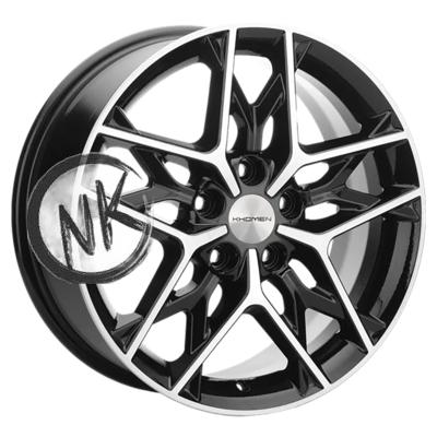 Khomen Wheels 7×17/5×114,3 ET43,5 D67,1 KHW1709 (Hyundai Tucson IV/Kia Sportage V) Black-FP