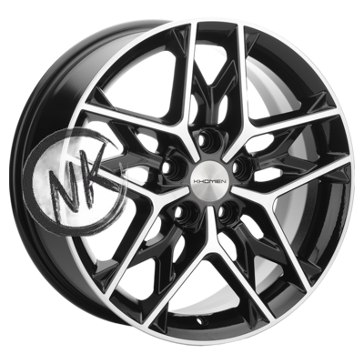 Khomen Wheels 7×17/5×110 ET45 D67,1 KHW1709 (DFM580) Black-FP