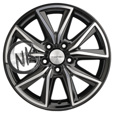 Khomen Wheels 7×17/5×108 ET50 D63,35 KHW1706 (Ford C-Max) Black-FP