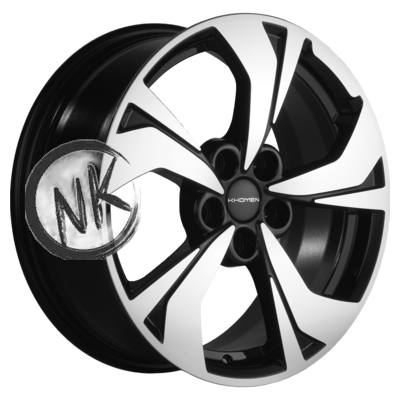 Khomen Wheels 7×17/5×114,3 ET45 D67,1 KHW1724 (FAW Besturn X80) Black-FP