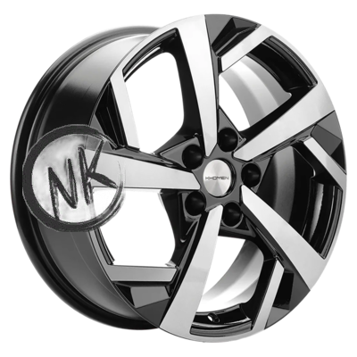Khomen Wheels 7×17/5×114,3 ET53 D67,1 KHW1712 (Ceed) Black-FP