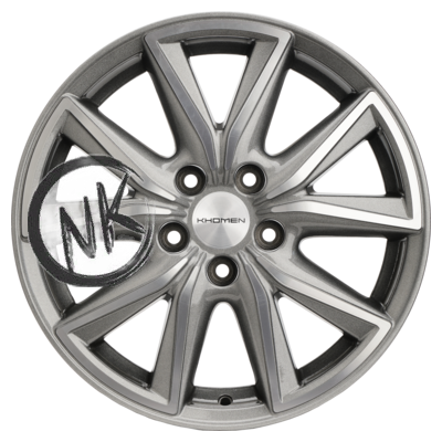 Khomen Wheels 7×17/5×114,3 ET39 D60,1 KHW1706 (RAV4) G-Silver-FP