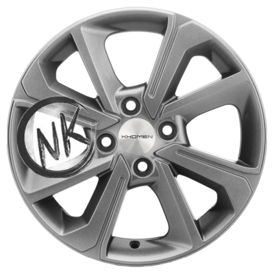 Khomen Wheels 6×15/4×100 ET48 D54,1 KHW1501 (Rio/Solaris) G-Silver
